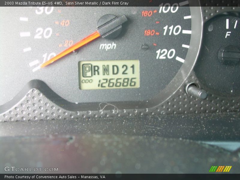 Satin Silver Metallic / Dark Flint Gray 2003 Mazda Tribute ES-V6 4WD