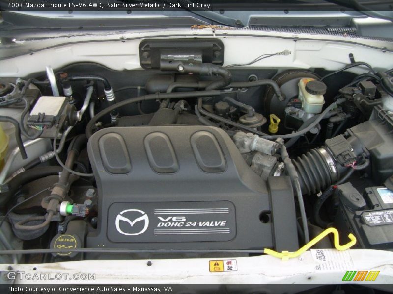 Satin Silver Metallic / Dark Flint Gray 2003 Mazda Tribute ES-V6 4WD