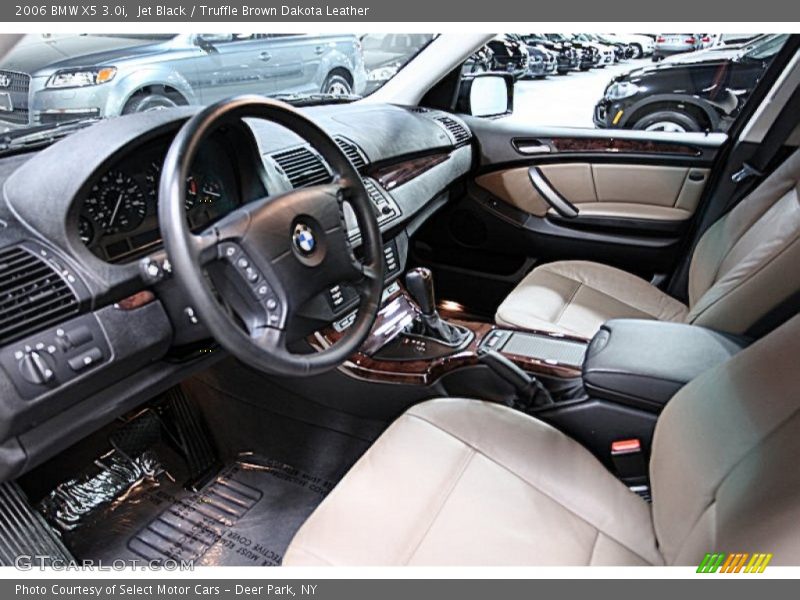 Jet Black / Truffle Brown Dakota Leather 2006 BMW X5 3.0i