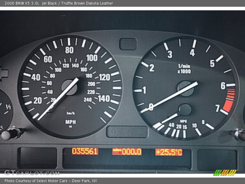 Jet Black / Truffle Brown Dakota Leather 2006 BMW X5 3.0i