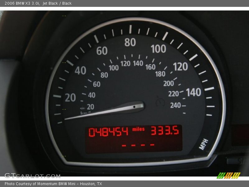 Jet Black / Black 2006 BMW X3 3.0i