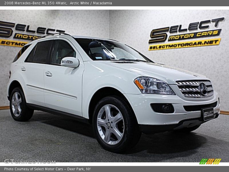 Arctic White / Macadamia 2008 Mercedes-Benz ML 350 4Matic