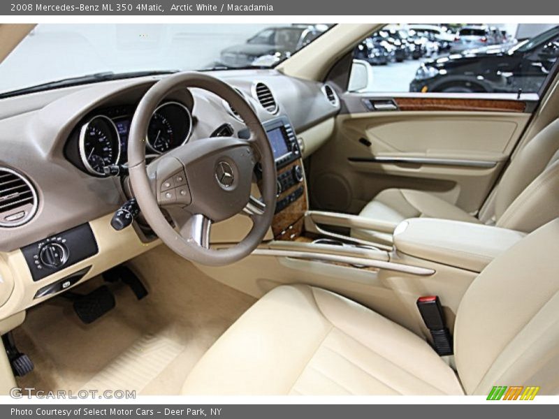 Arctic White / Macadamia 2008 Mercedes-Benz ML 350 4Matic