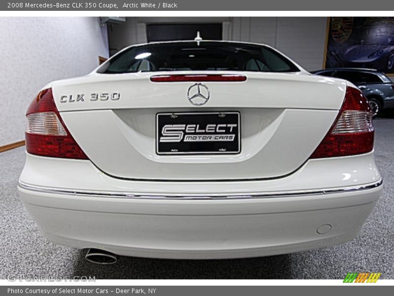 Arctic White / Black 2008 Mercedes-Benz CLK 350 Coupe