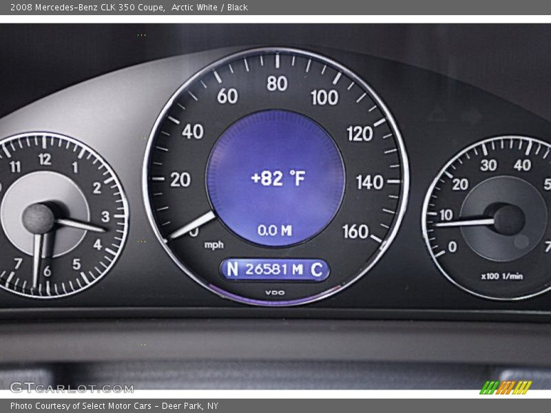Arctic White / Black 2008 Mercedes-Benz CLK 350 Coupe