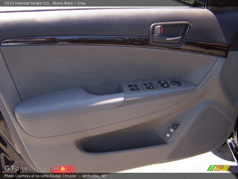 Ebony Black / Gray 2010 Hyundai Sonata GLS