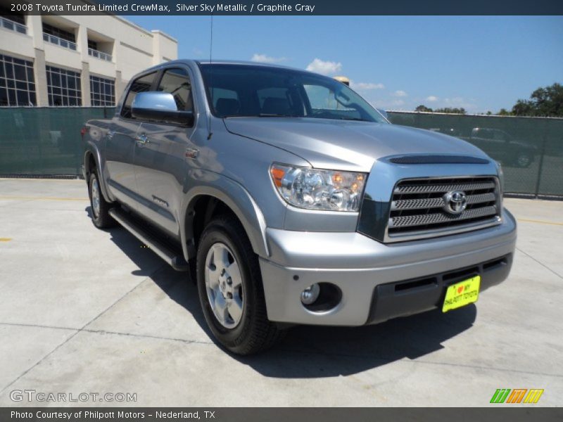 Silver Sky Metallic / Graphite Gray 2008 Toyota Tundra Limited CrewMax