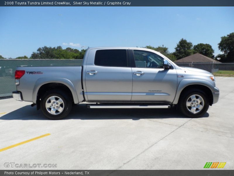Silver Sky Metallic / Graphite Gray 2008 Toyota Tundra Limited CrewMax