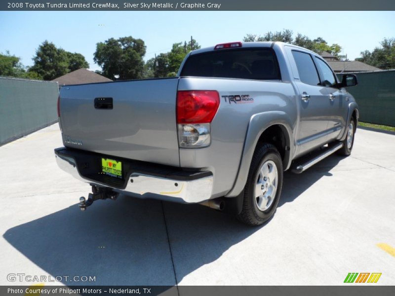 Silver Sky Metallic / Graphite Gray 2008 Toyota Tundra Limited CrewMax