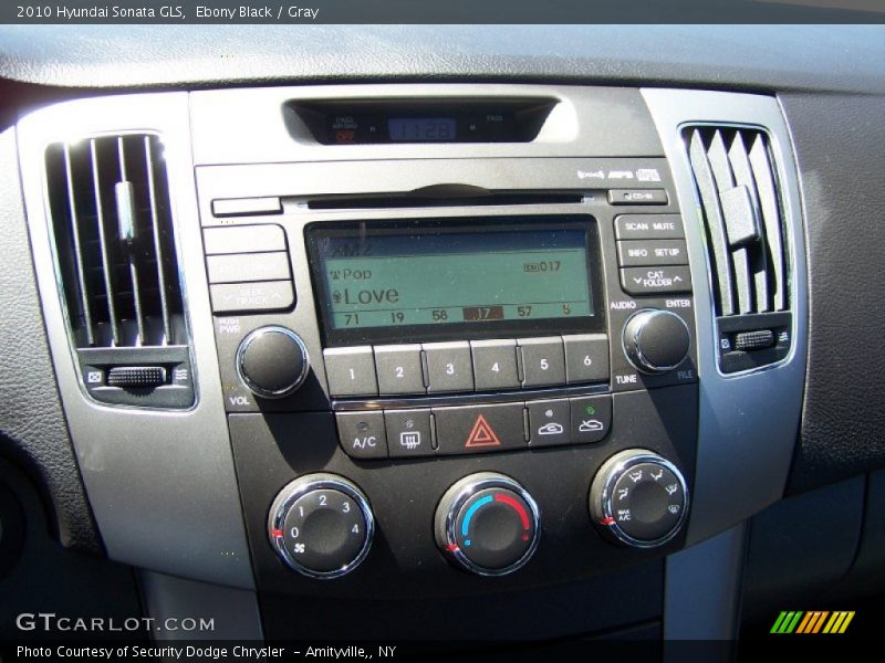Ebony Black / Gray 2010 Hyundai Sonata GLS