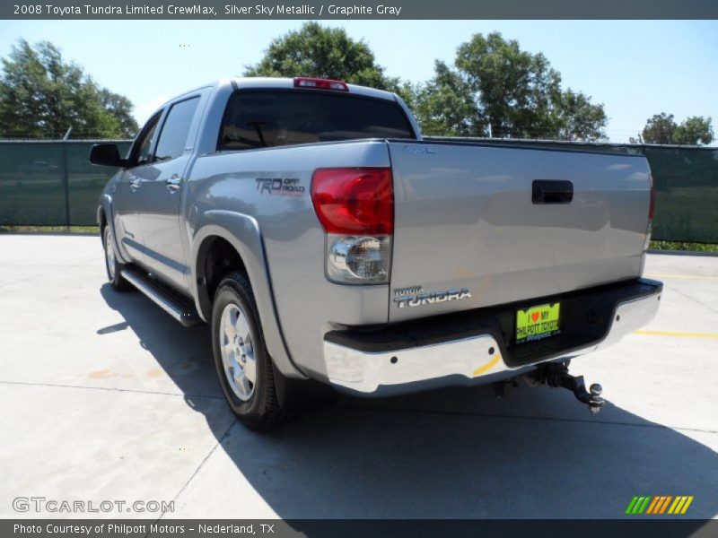 Silver Sky Metallic / Graphite Gray 2008 Toyota Tundra Limited CrewMax
