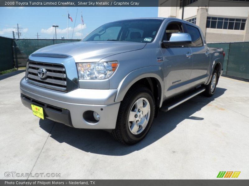Silver Sky Metallic / Graphite Gray 2008 Toyota Tundra Limited CrewMax