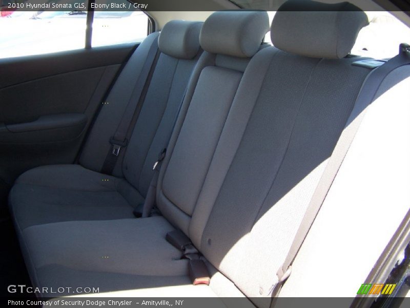 Ebony Black / Gray 2010 Hyundai Sonata GLS