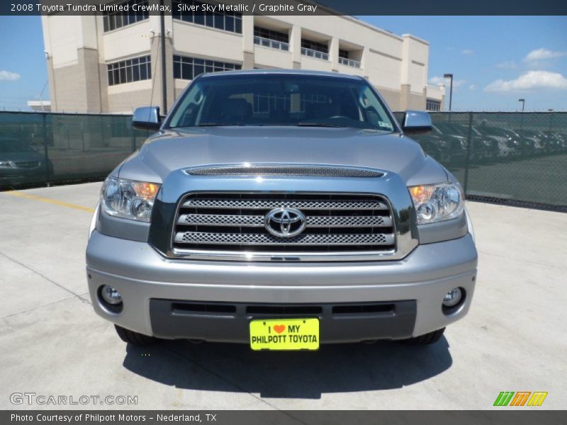 Silver Sky Metallic / Graphite Gray 2008 Toyota Tundra Limited CrewMax