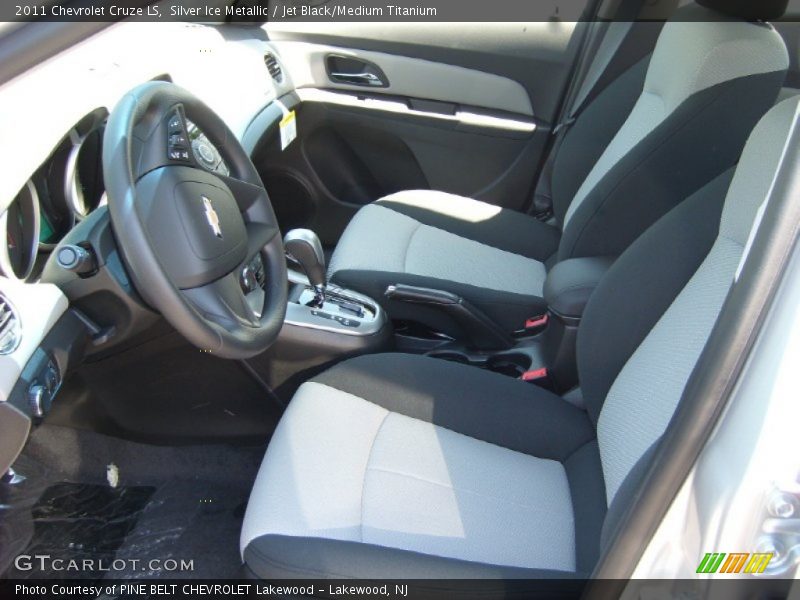 Silver Ice Metallic / Jet Black/Medium Titanium 2011 Chevrolet Cruze LS
