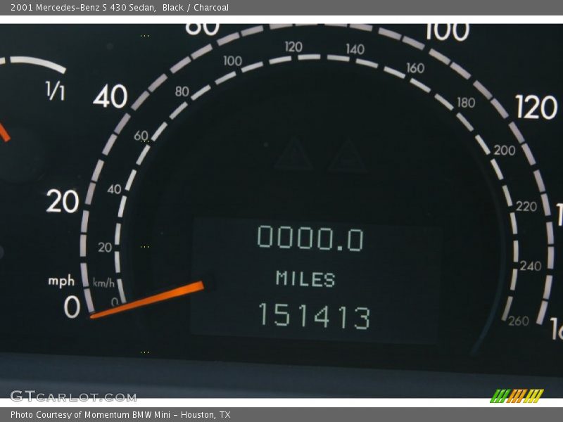 Black / Charcoal 2001 Mercedes-Benz S 430 Sedan