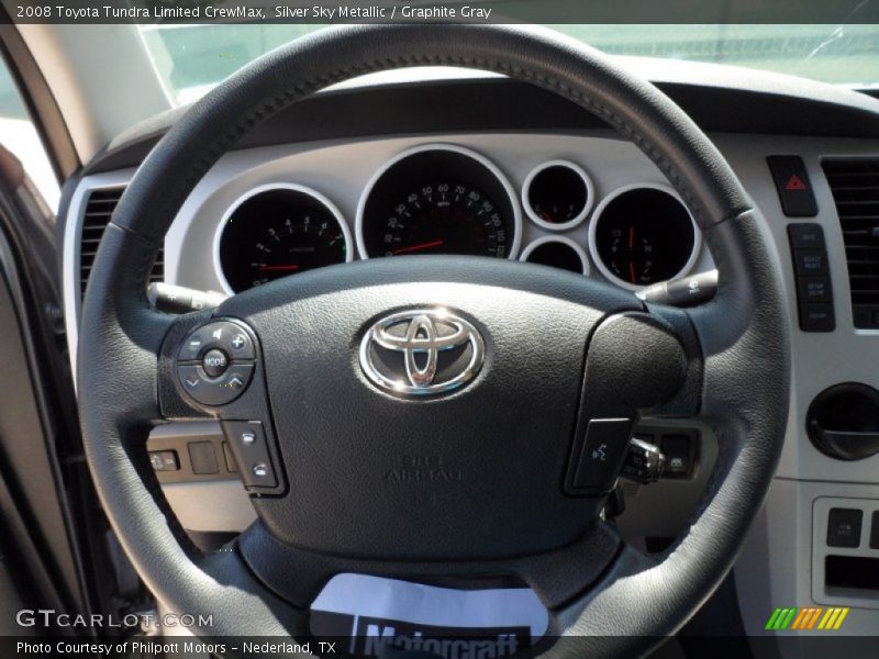 Silver Sky Metallic / Graphite Gray 2008 Toyota Tundra Limited CrewMax
