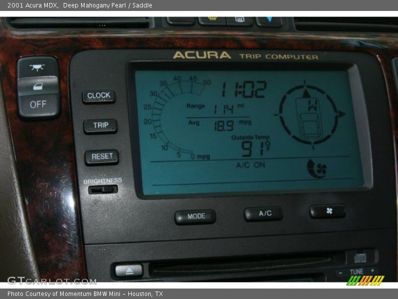 Deep Mahogany Pearl / Saddle 2001 Acura MDX