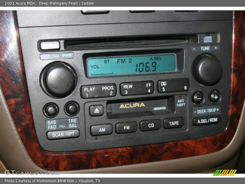 Deep Mahogany Pearl / Saddle 2001 Acura MDX