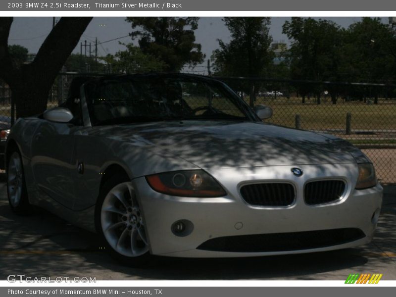 Titanium Silver Metallic / Black 2003 BMW Z4 2.5i Roadster
