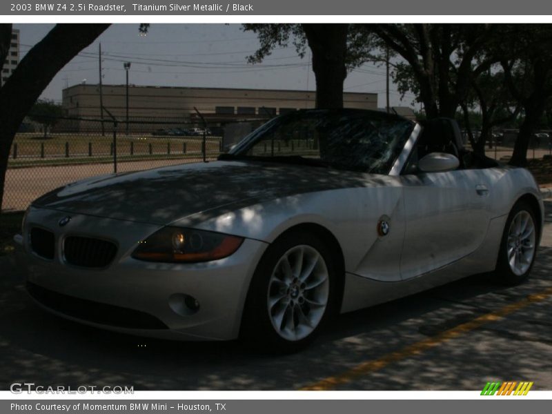 Titanium Silver Metallic / Black 2003 BMW Z4 2.5i Roadster