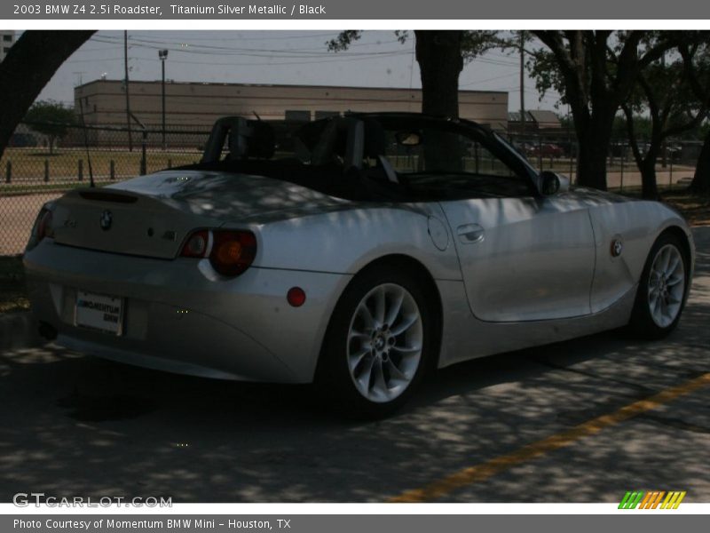 Titanium Silver Metallic / Black 2003 BMW Z4 2.5i Roadster