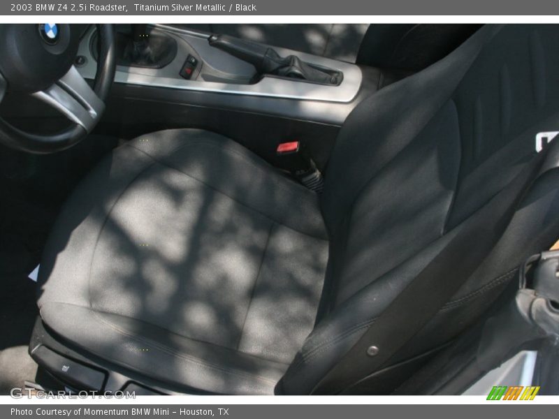 Titanium Silver Metallic / Black 2003 BMW Z4 2.5i Roadster