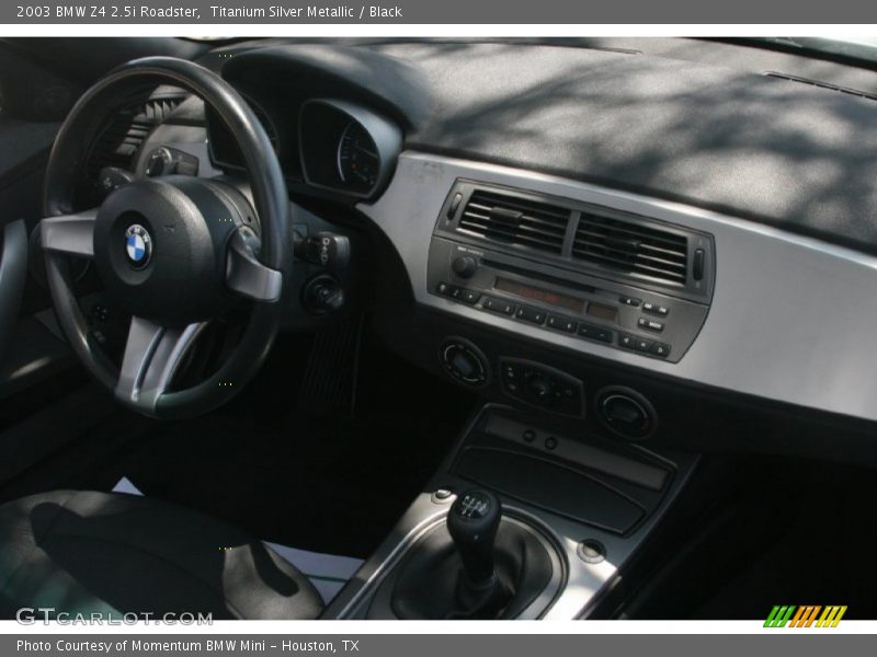 Titanium Silver Metallic / Black 2003 BMW Z4 2.5i Roadster