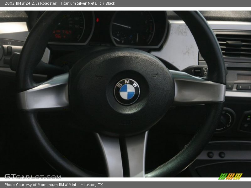 Titanium Silver Metallic / Black 2003 BMW Z4 2.5i Roadster