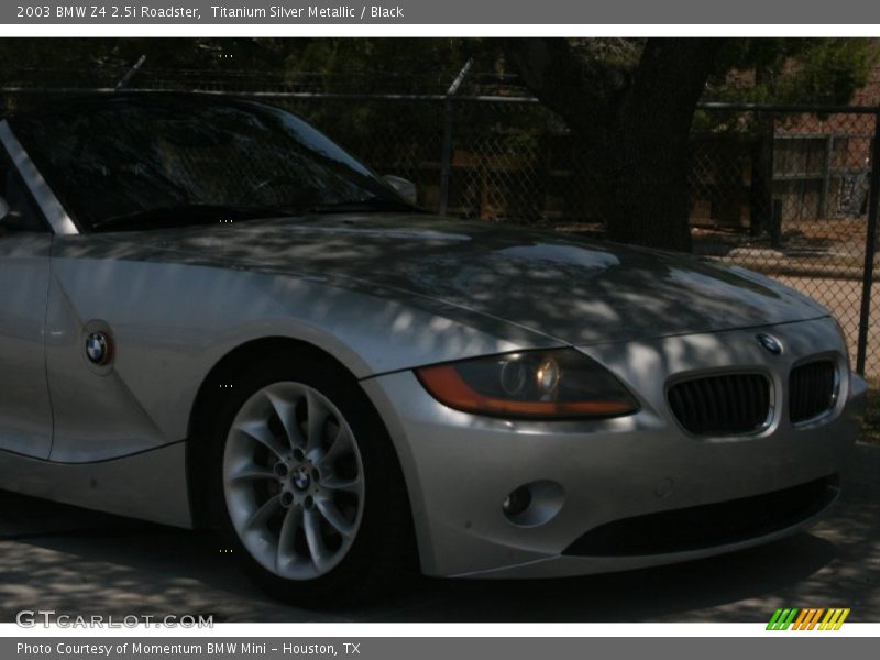 Titanium Silver Metallic / Black 2003 BMW Z4 2.5i Roadster
