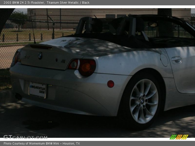 Titanium Silver Metallic / Black 2003 BMW Z4 2.5i Roadster