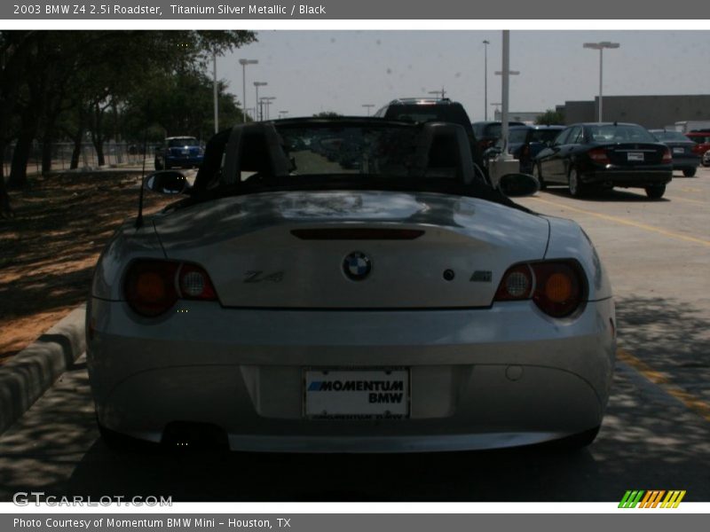 Titanium Silver Metallic / Black 2003 BMW Z4 2.5i Roadster