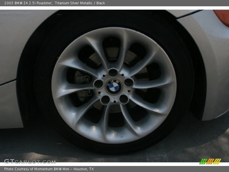 Titanium Silver Metallic / Black 2003 BMW Z4 2.5i Roadster