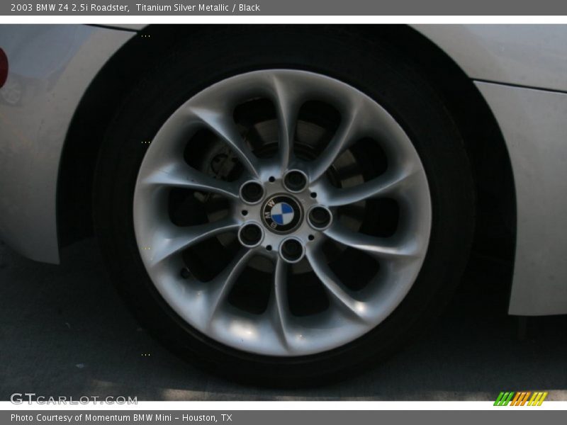 Titanium Silver Metallic / Black 2003 BMW Z4 2.5i Roadster
