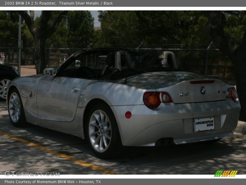 Titanium Silver Metallic / Black 2003 BMW Z4 2.5i Roadster