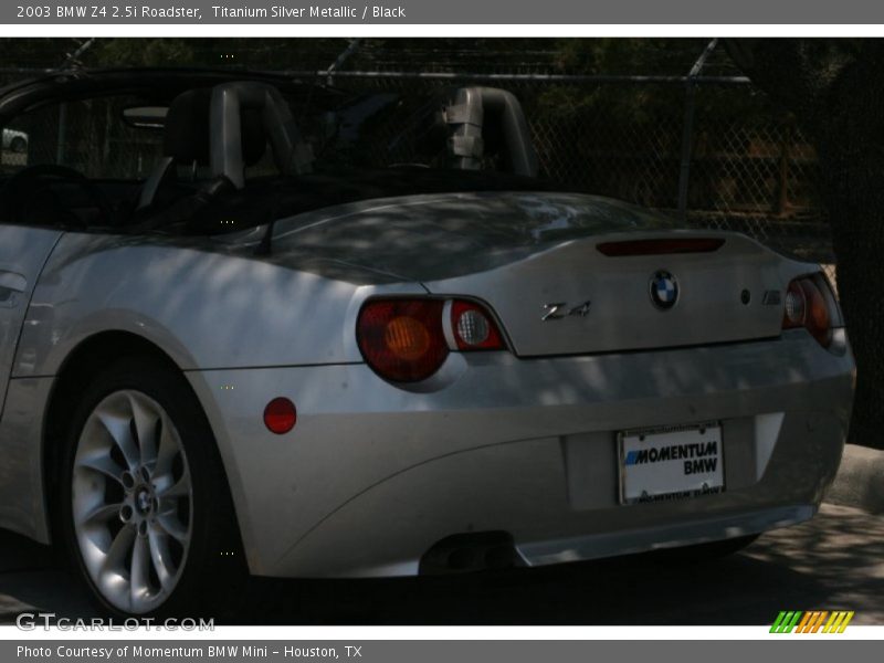 Titanium Silver Metallic / Black 2003 BMW Z4 2.5i Roadster