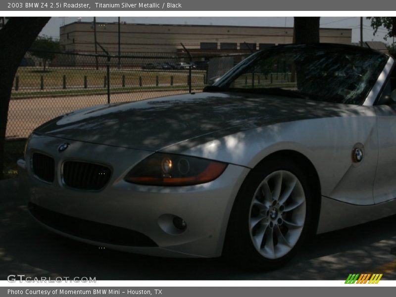 Titanium Silver Metallic / Black 2003 BMW Z4 2.5i Roadster