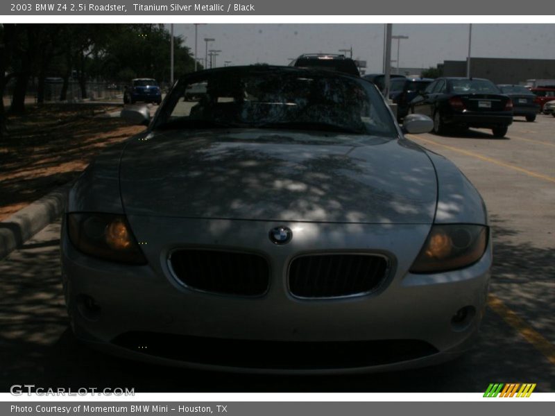 Titanium Silver Metallic / Black 2003 BMW Z4 2.5i Roadster