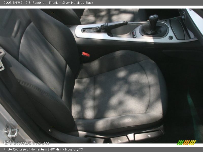 Titanium Silver Metallic / Black 2003 BMW Z4 2.5i Roadster