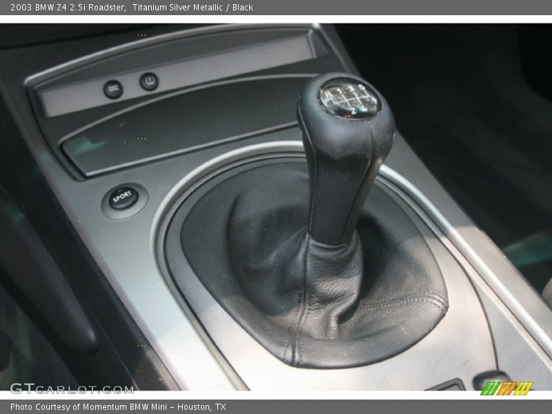 Titanium Silver Metallic / Black 2003 BMW Z4 2.5i Roadster