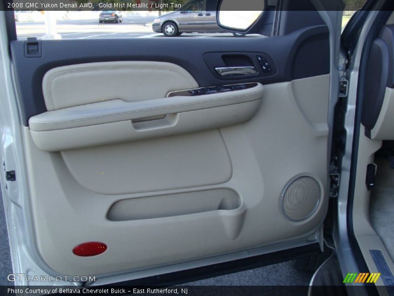 Gold Mist Metallic / Light Tan 2008 GMC Yukon Denali AWD