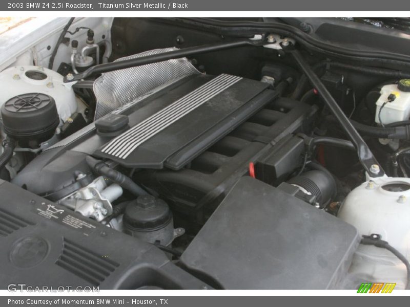 Titanium Silver Metallic / Black 2003 BMW Z4 2.5i Roadster