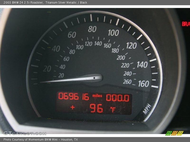 Titanium Silver Metallic / Black 2003 BMW Z4 2.5i Roadster