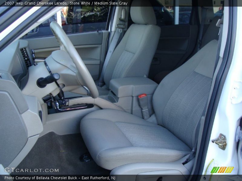 Stone White / Medium Slate Gray 2007 Jeep Grand Cherokee Laredo