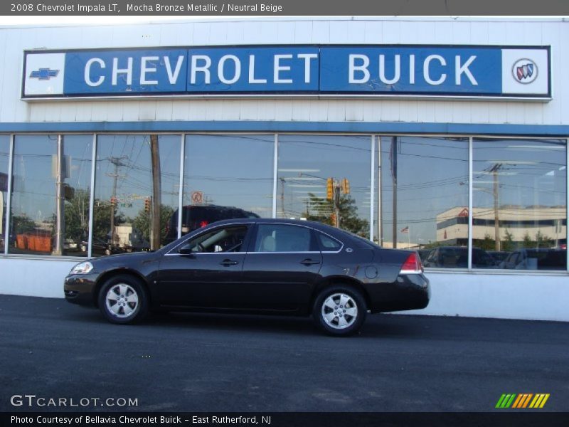 Mocha Bronze Metallic / Neutral Beige 2008 Chevrolet Impala LT