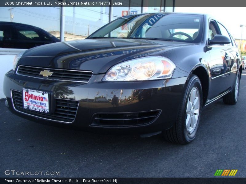 Mocha Bronze Metallic / Neutral Beige 2008 Chevrolet Impala LT