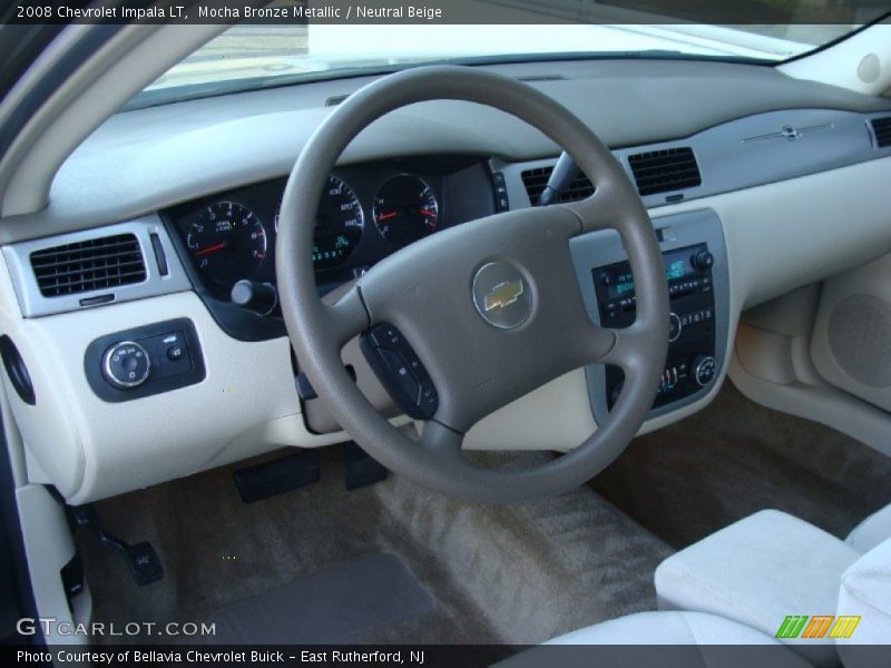 Mocha Bronze Metallic / Neutral Beige 2008 Chevrolet Impala LT