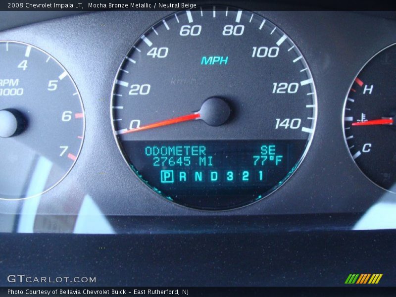 Mocha Bronze Metallic / Neutral Beige 2008 Chevrolet Impala LT