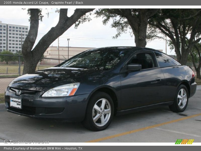Graphite Pearl / Black 2005 Honda Accord LX Coupe
