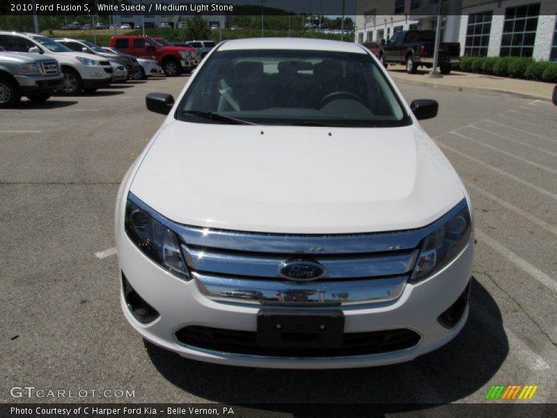 White Suede / Medium Light Stone 2010 Ford Fusion S